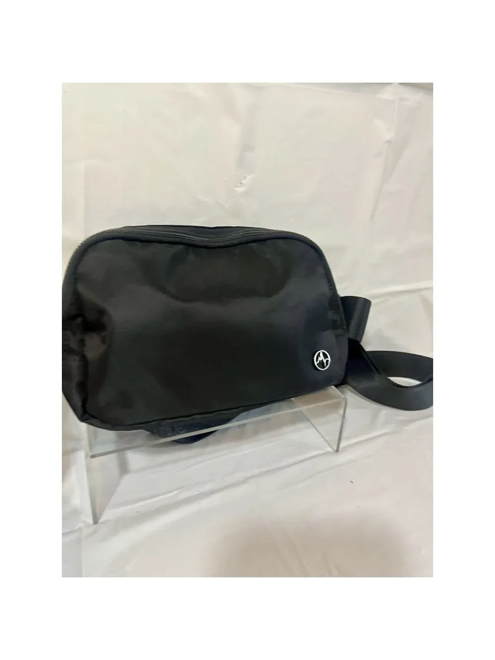 PanderEverywhere Nylon Messenger Bag fanny crossbody Black Onyx